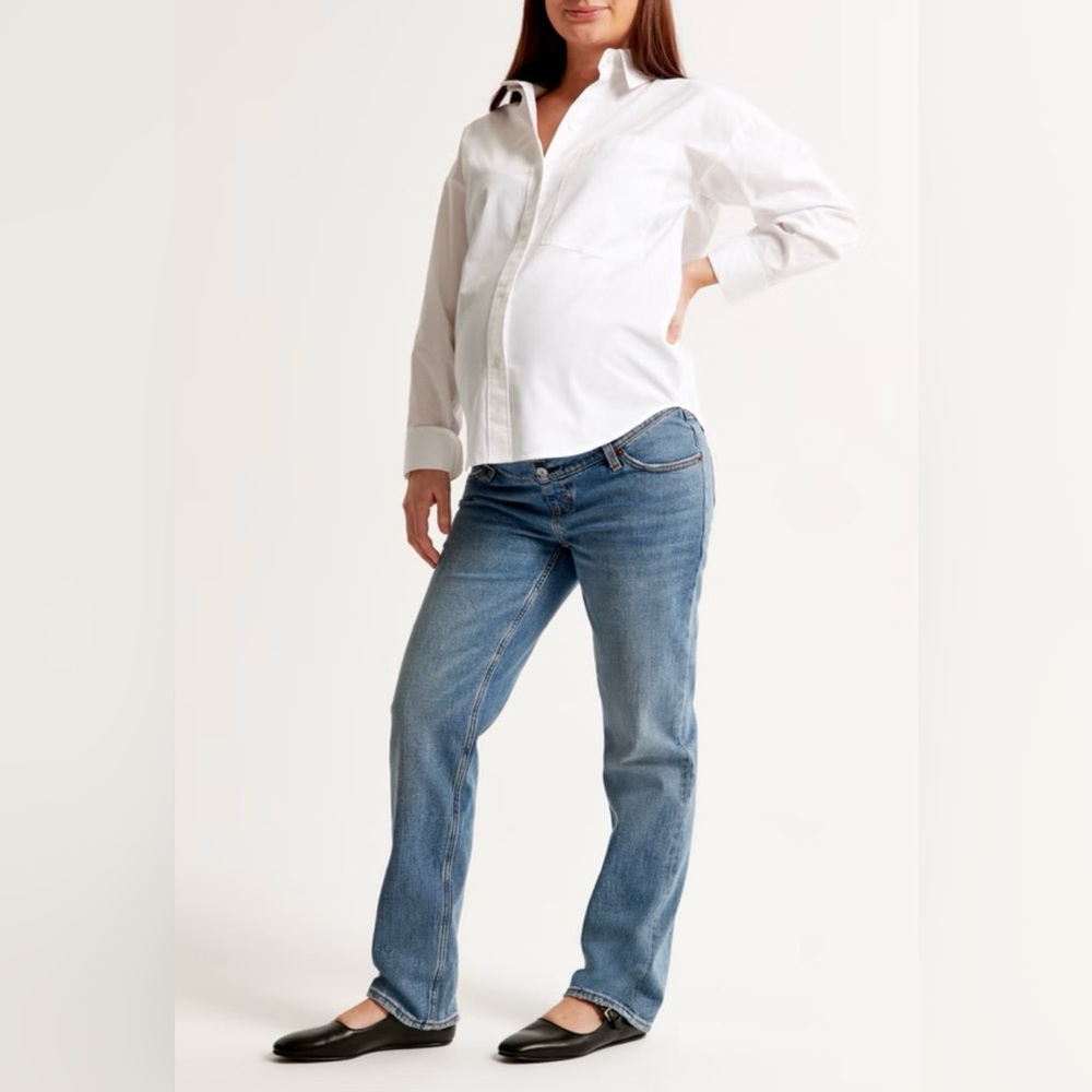 Abercrombie & Fitch Blue Straight Leg Jeans
